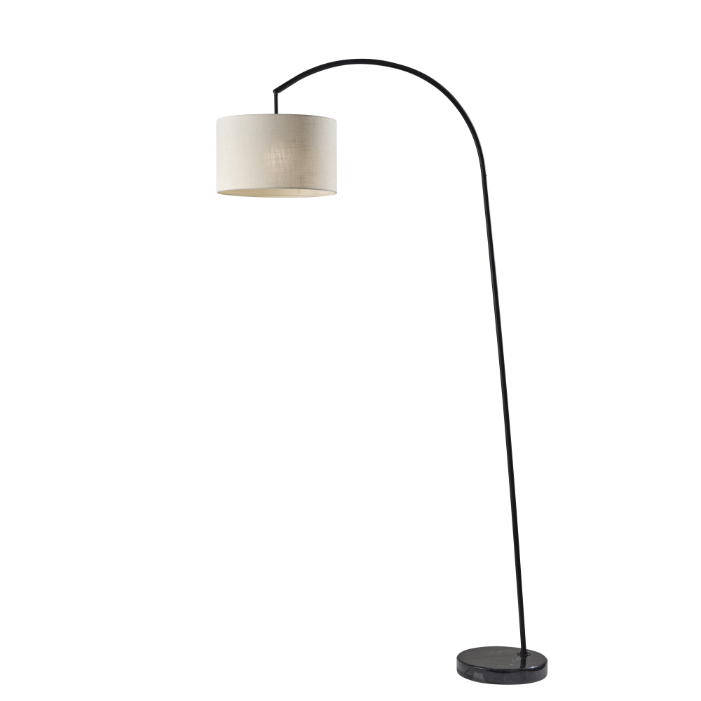 Adesso Chrystie Arc Floor Lamp, 83-1/2"H, Light Brown