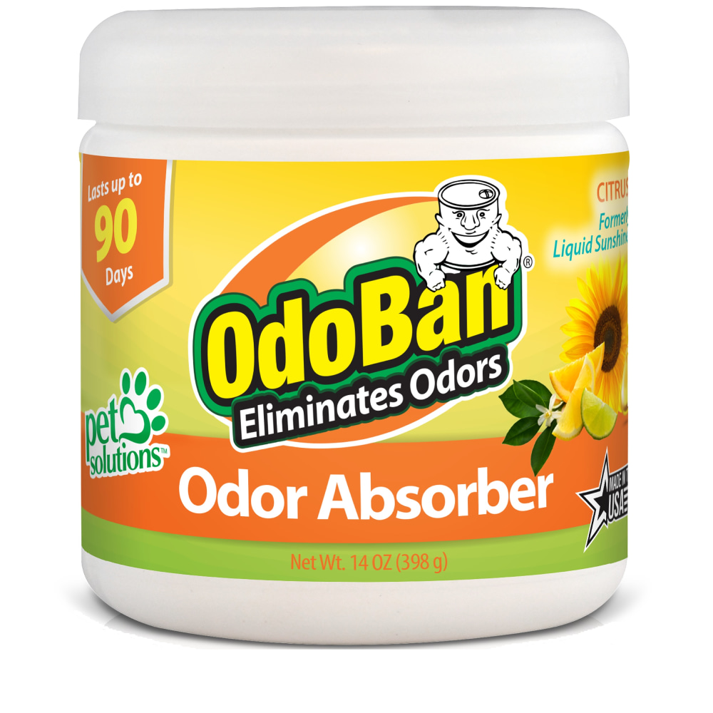 OdoBan Solid Odor Absorber Air Freshener, Citrus Scent,