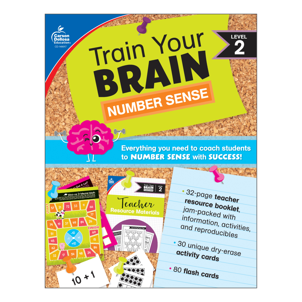Carson Dellosa Education Train Your Brain: Number Sense