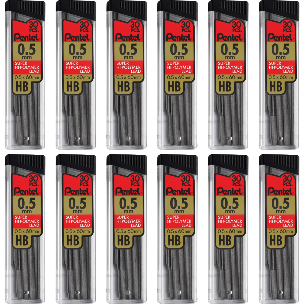 Pentel Super Hi-Polymer Leads - 0.5 mm ,