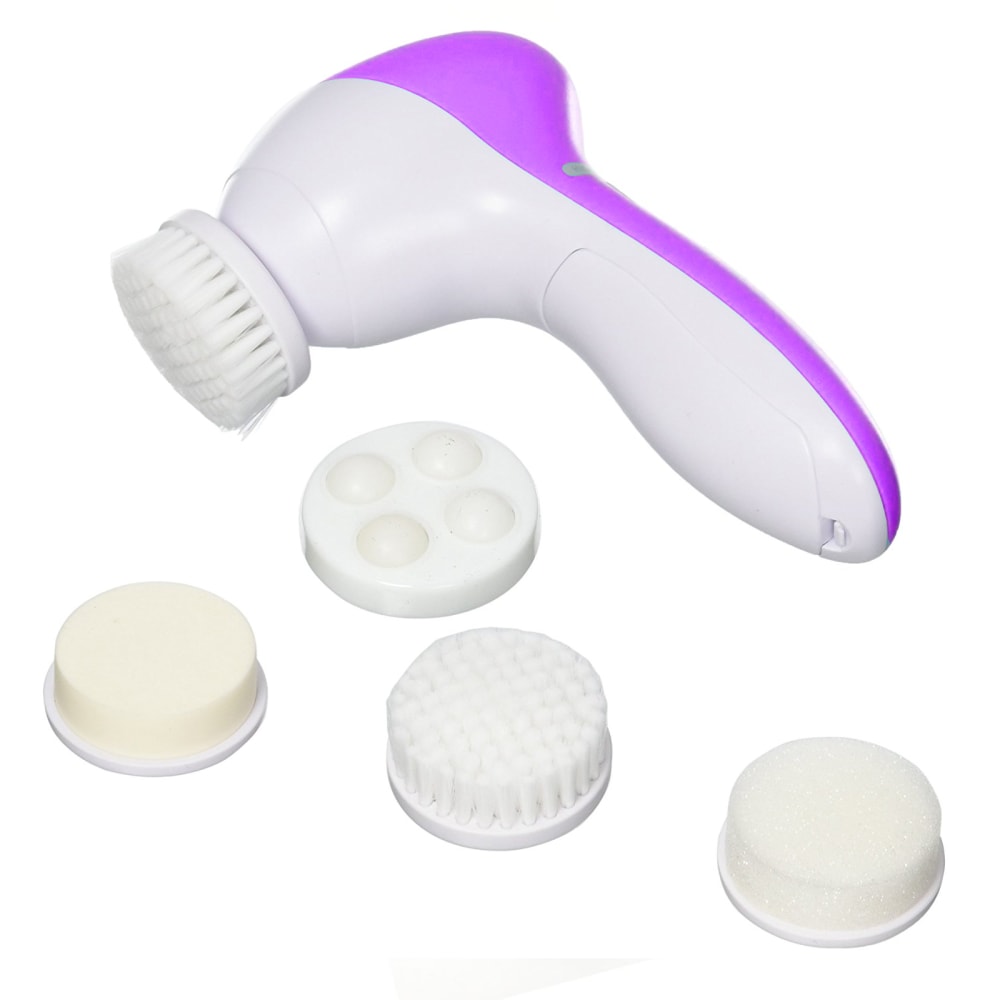 Pursonic Facial Cleaner with 5 Attachments in Purple