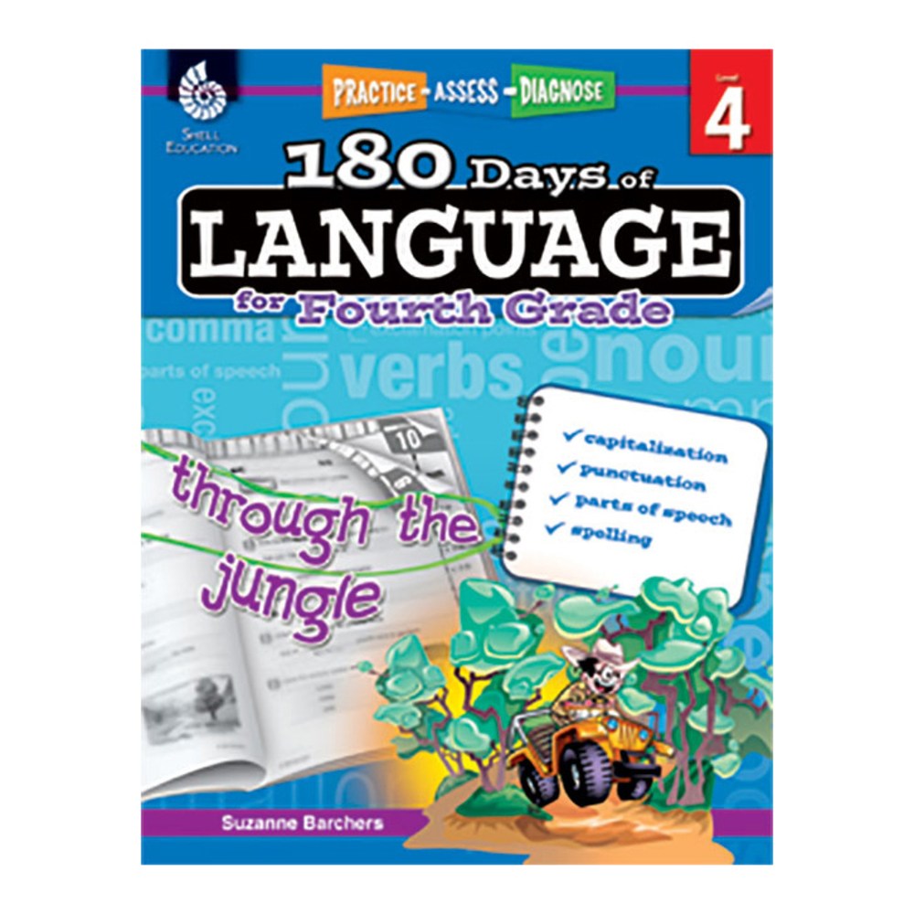 Shell Education 180 Days Of Language Workbook, Grade