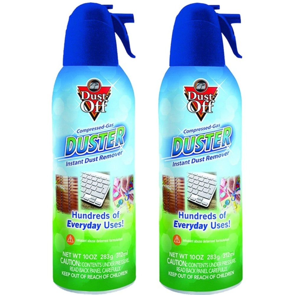 Dust-Off Compressed Gas Duster, 10 Oz, Blue, Pack