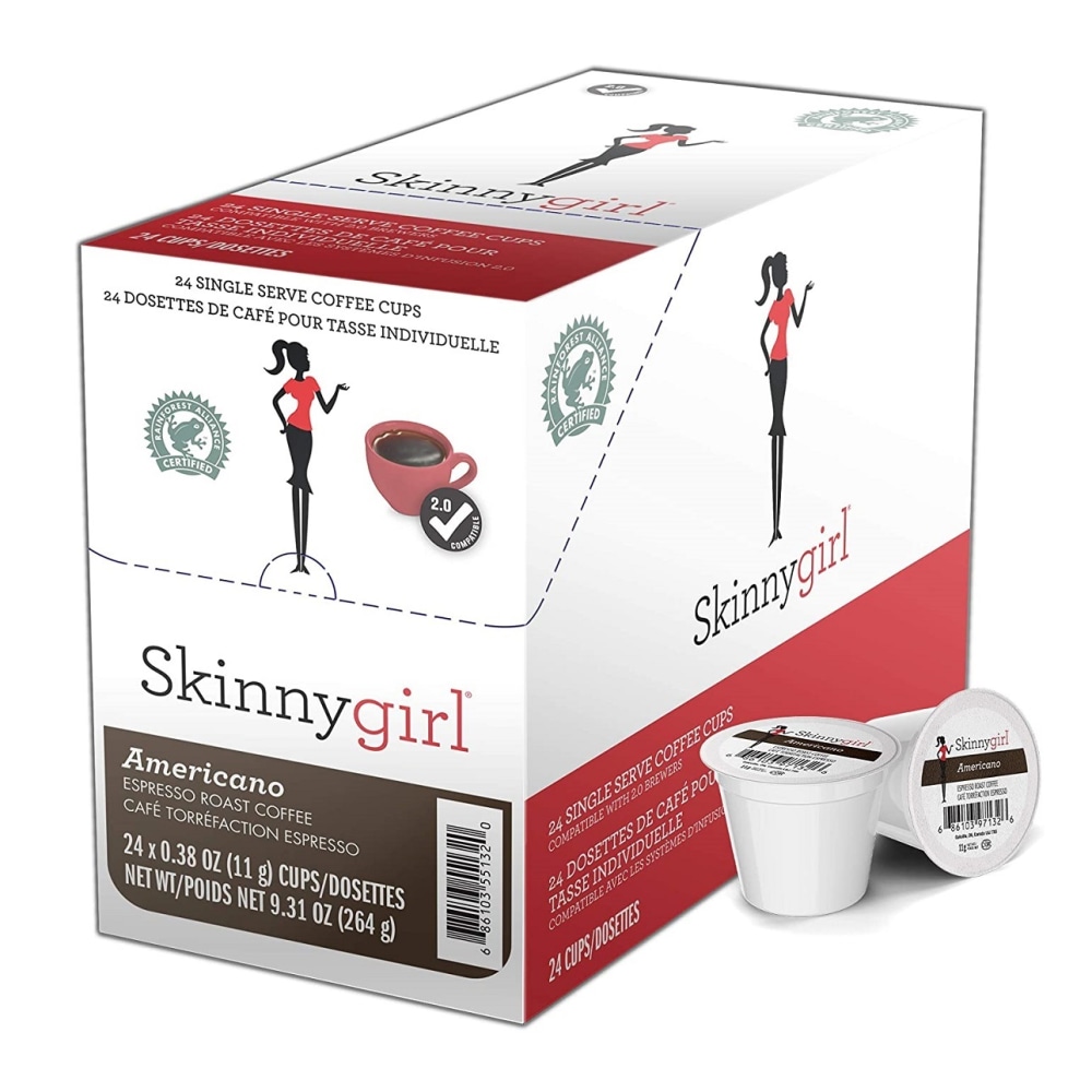Skinnygirl Single-Serve K-Cup Coffee, Americano Espresso Roast,