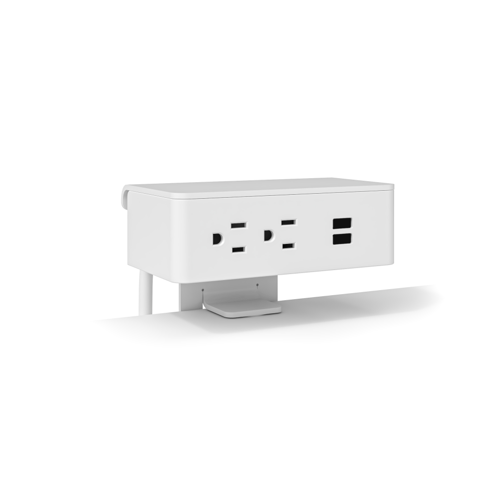Safco® Resi 4-Outlet Universal Power Source, 4-1/2"H x