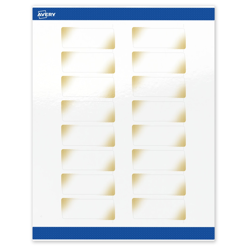 Avery® Printable Labels With Sure Feed® Technology, S00-EWB,