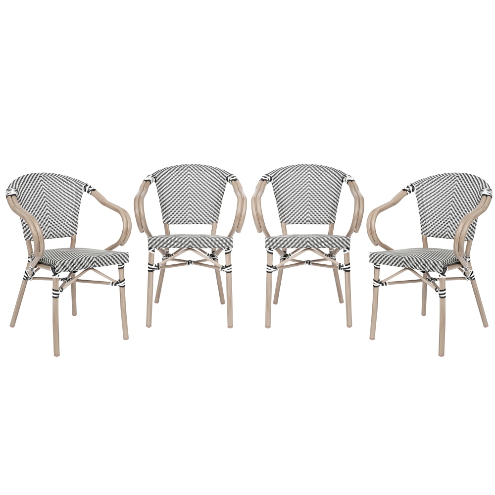 Flash Furniture 4 Pack Marseille Indoor/Outdoor Commercial Bistro