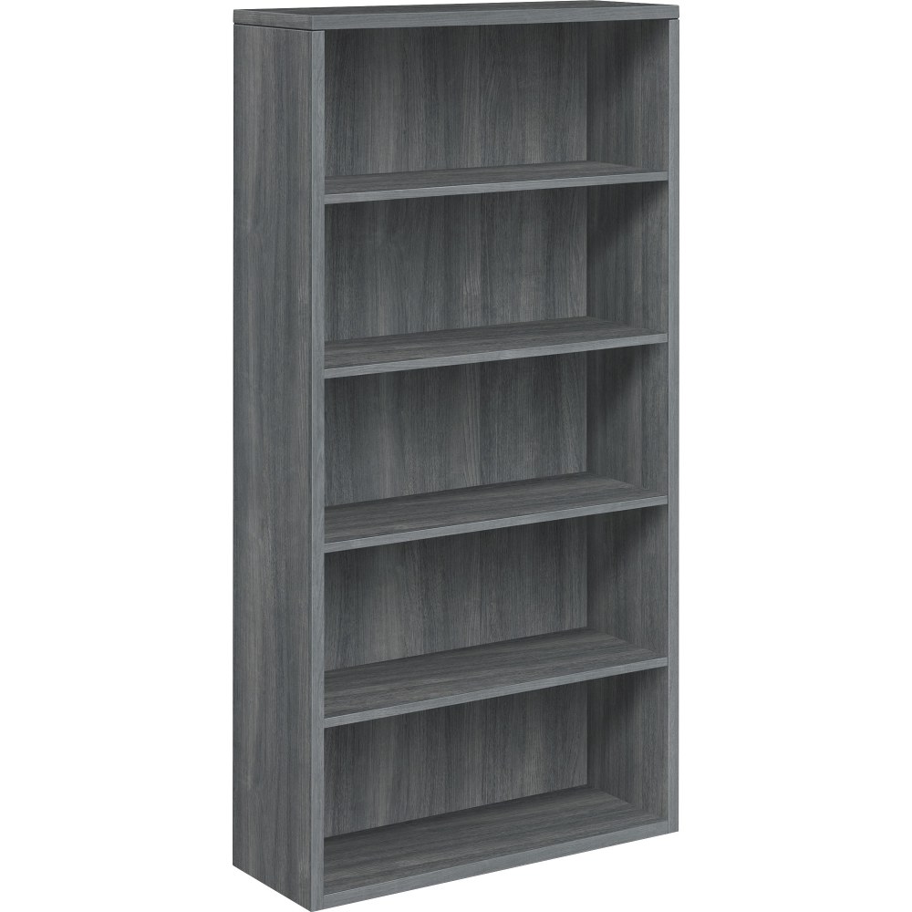 HON® 10500 71"H 5-Shelf Bookcase, Sterling Ash