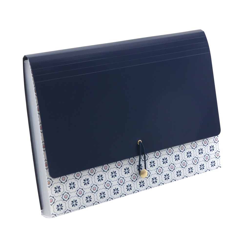 Realspace™ Poly File Folder, 13-Pocket, Letter Size, 9-1/2"