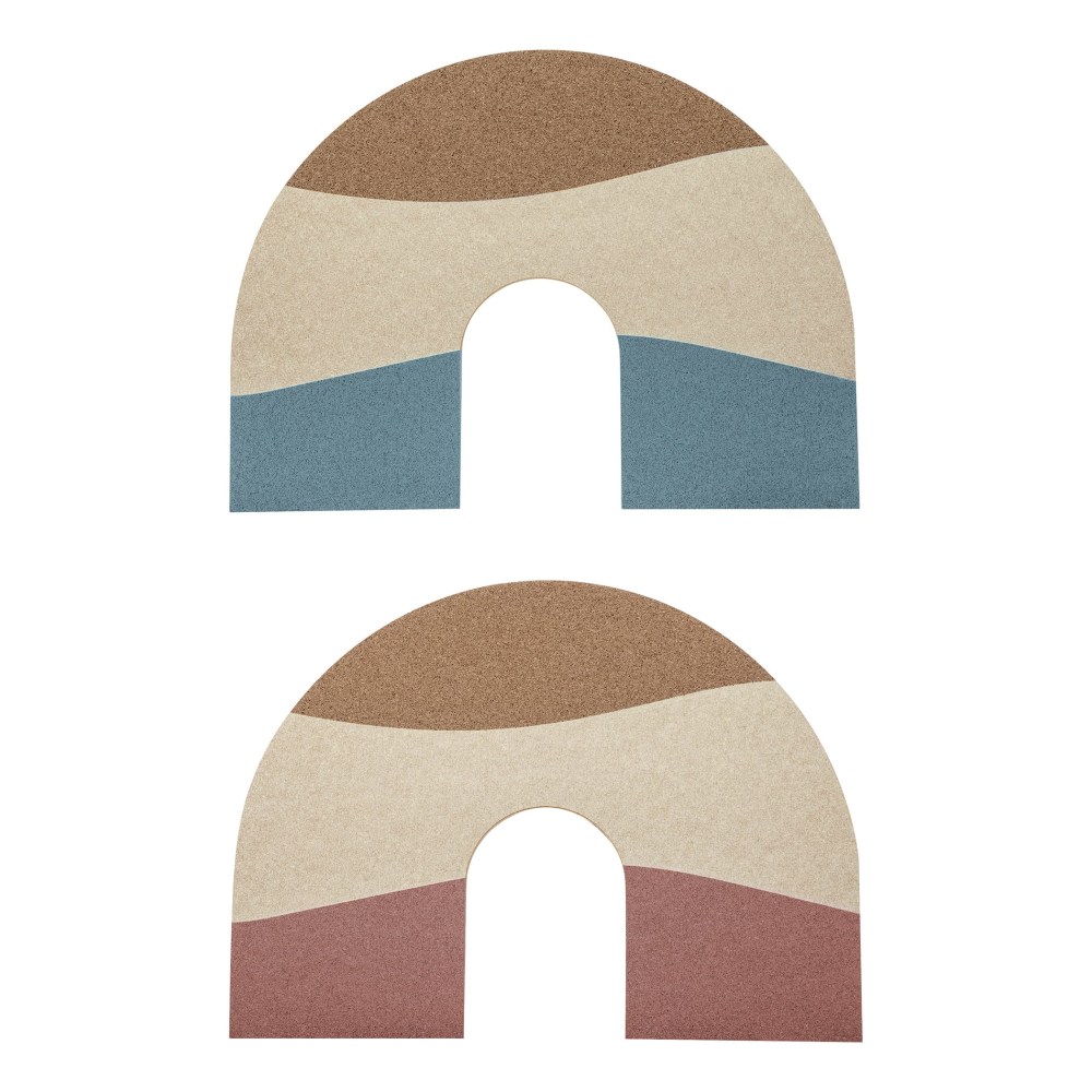 Realspace™ Rainbow Cork Bulletin Board, 13" x 17-5/8",