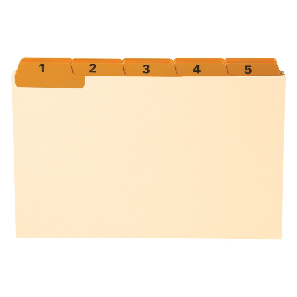 Oxford® Manila Card Guides With Laminate Tabs, Daily
