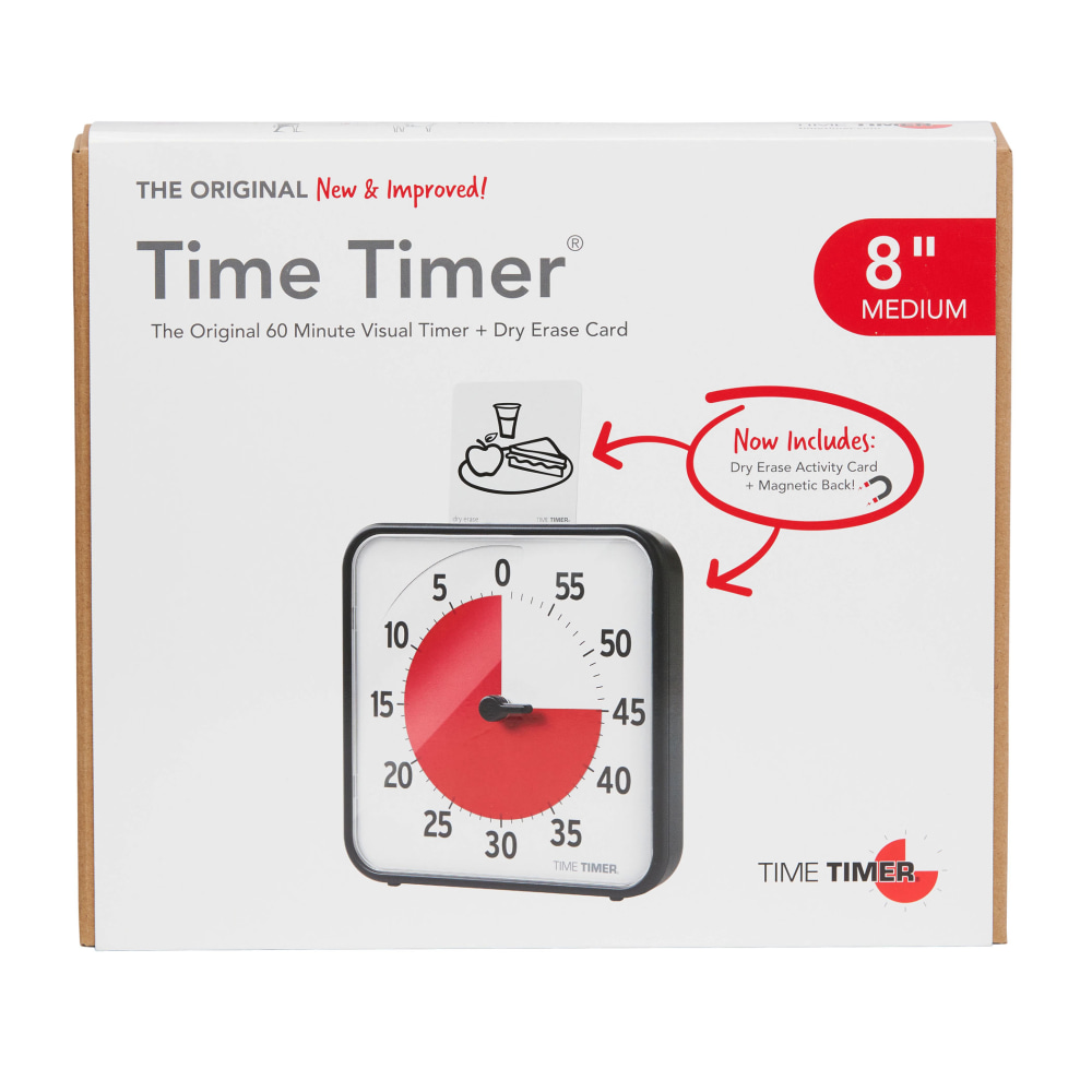 Time Timer Original Timer, 8", Black
