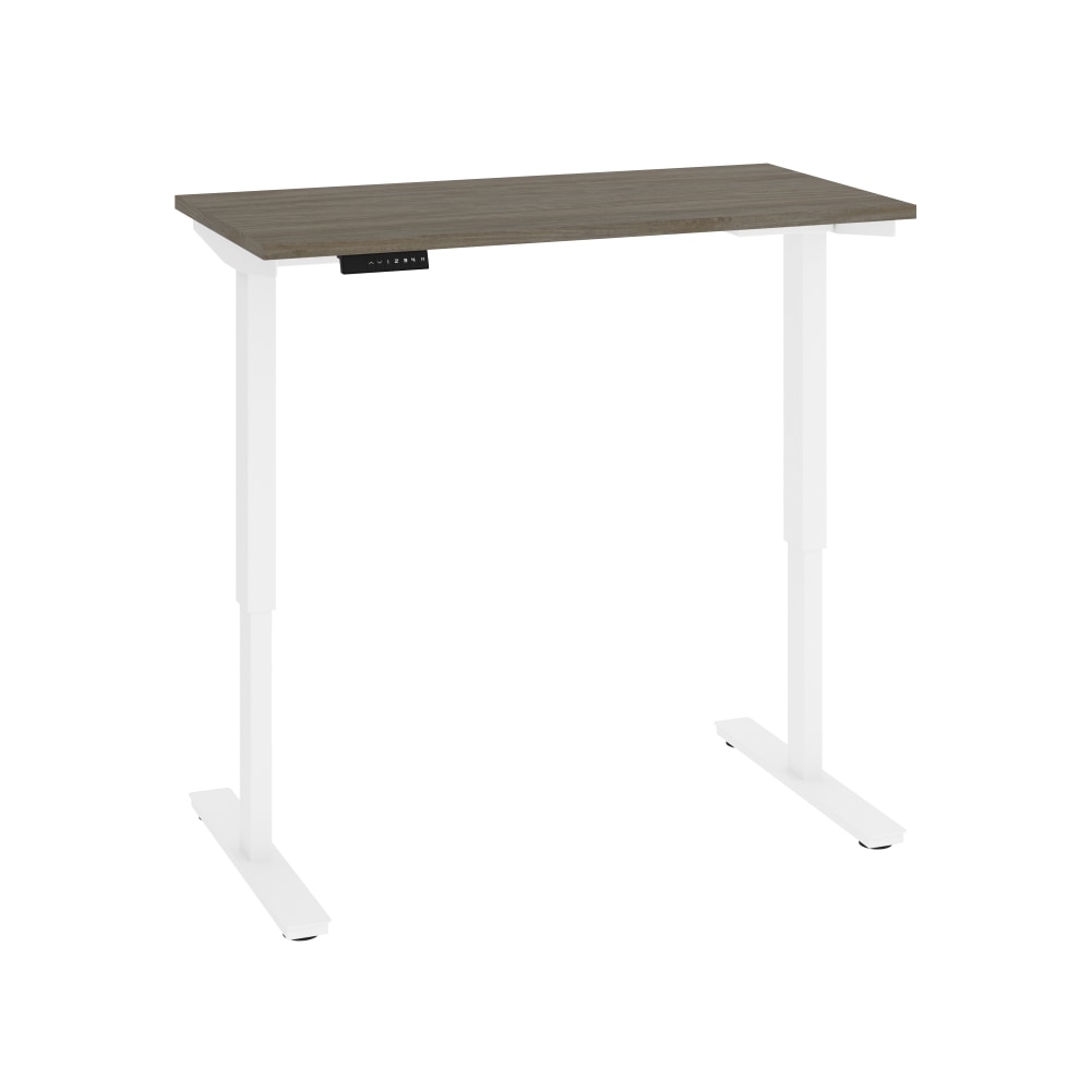 Bestar Viva Electric 48"W Standing Desk, Walnut Gray