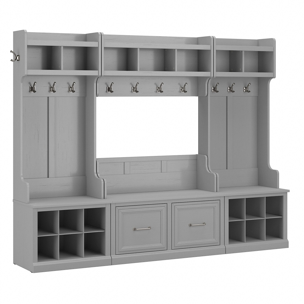 Bush Furniture Woodland Full Entryway Storage Set With