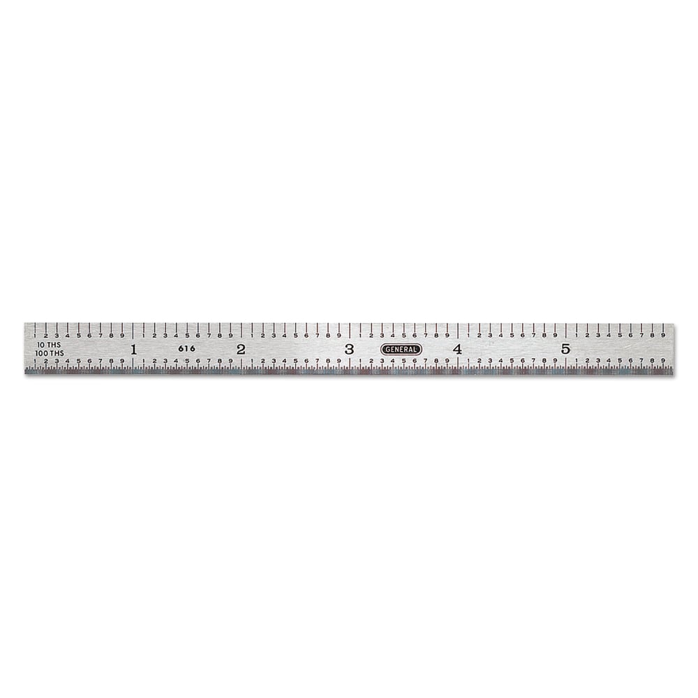 General Tools Industrial Steel Rules, 6 in X