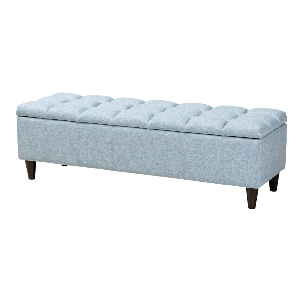 Baxton Studio Mid-Century Modern Upholstered Storage Bench