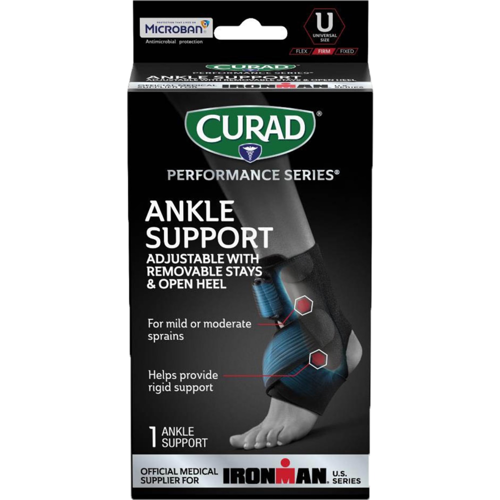 CURAD® Performance Series Adjustable Ankle Support With Removable