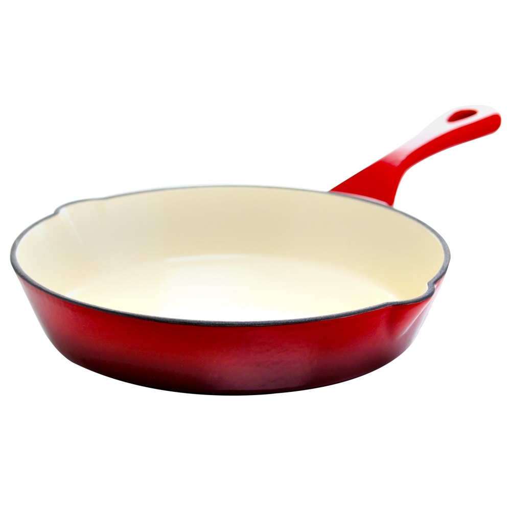 Crock-Pot® Artisan Enameled Cast Iron Skillet, 8", Scarlet