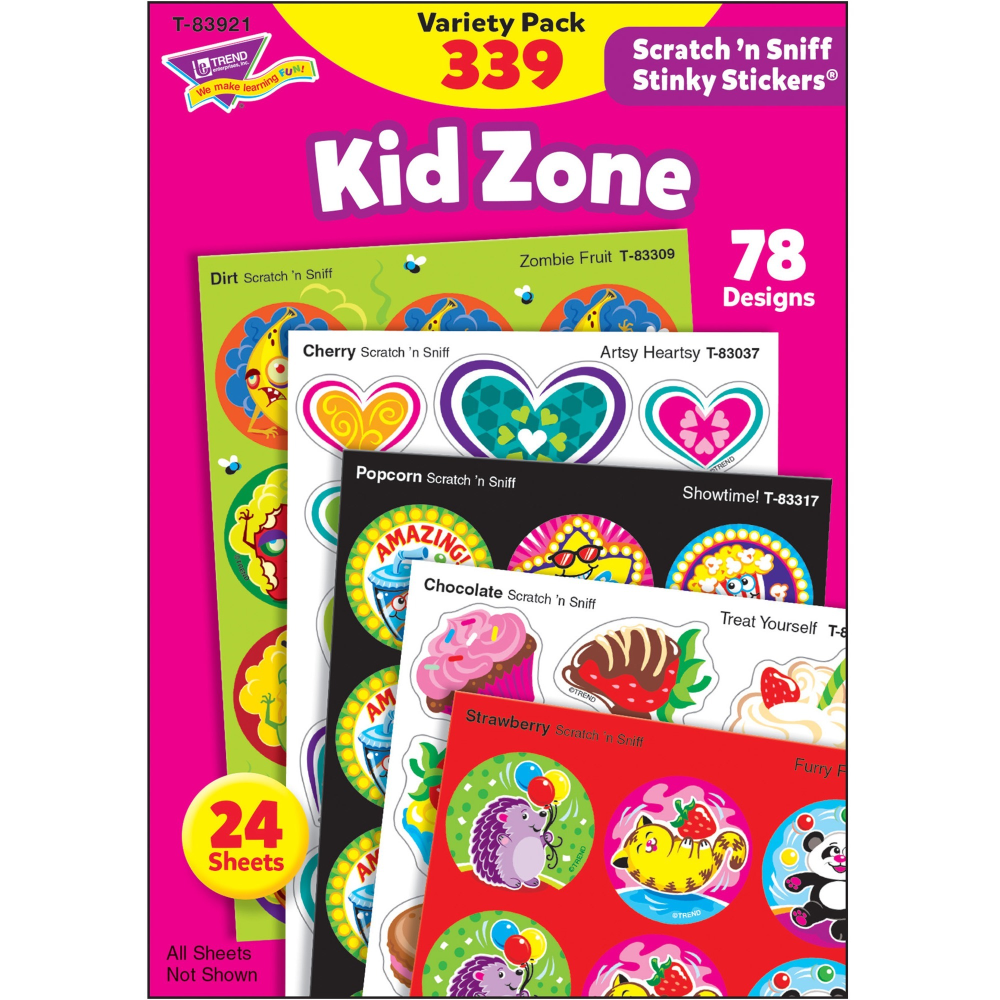 Trend Kid Zone Scratch &#x27;n Sniff Stinky Stickers