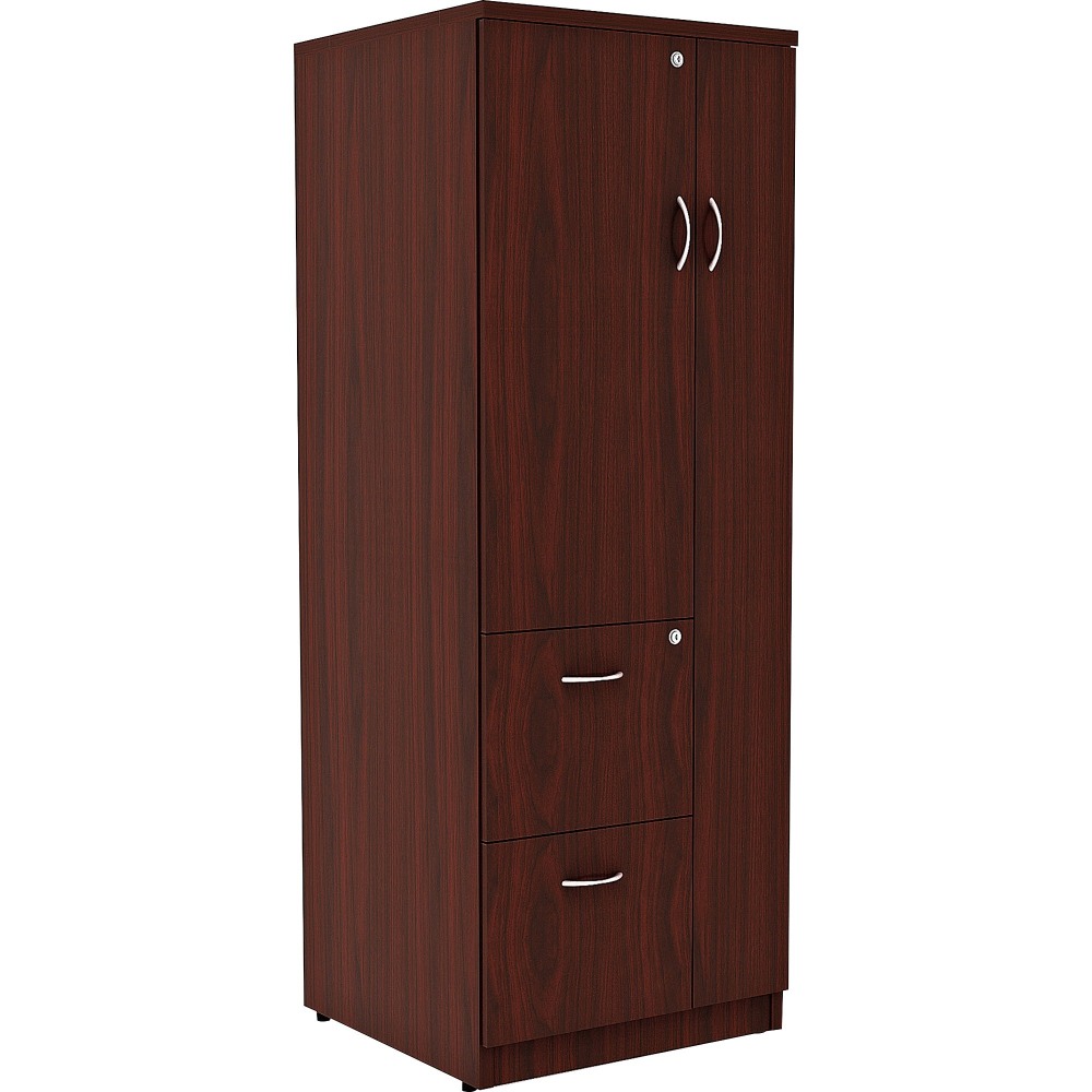 Lorell® Essentials Tall Storage Cabinet, 2 Adjustable Shelves,