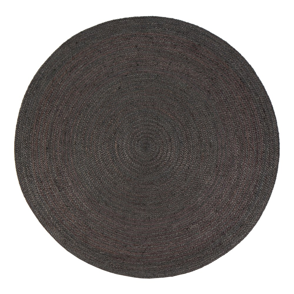 Anji Mountain Kerala Natural Jute Rug, 6', Gray