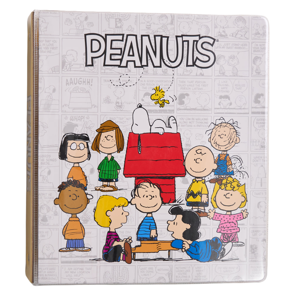 Peanuts 3-Ring Licensed 1 Inch Vinyl Binder, 11.5"H