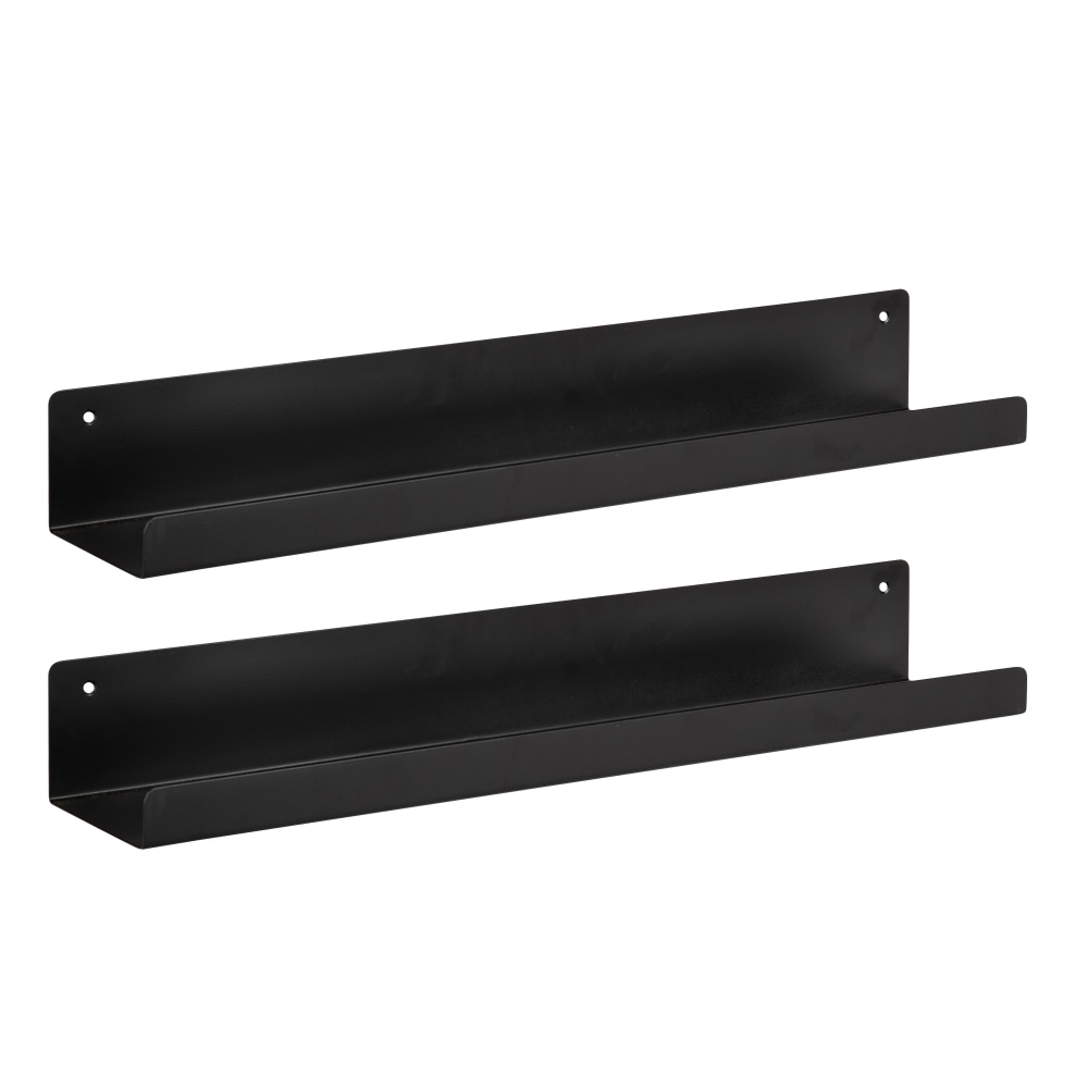 Kate and Laurel Mezzo Modern Metal Ledge Wall