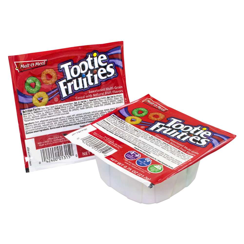Malt-O-Meal Tootie Fruities Cereal Bowls, 1 Oz, Pack