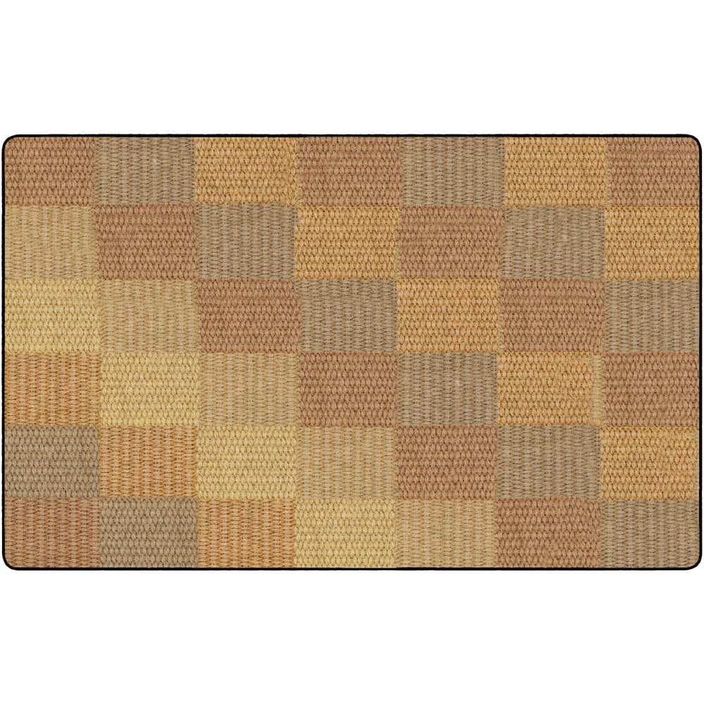 Flagship Carpets Basketweave Blocks Classroom Rug, 7 1/2&#x27;