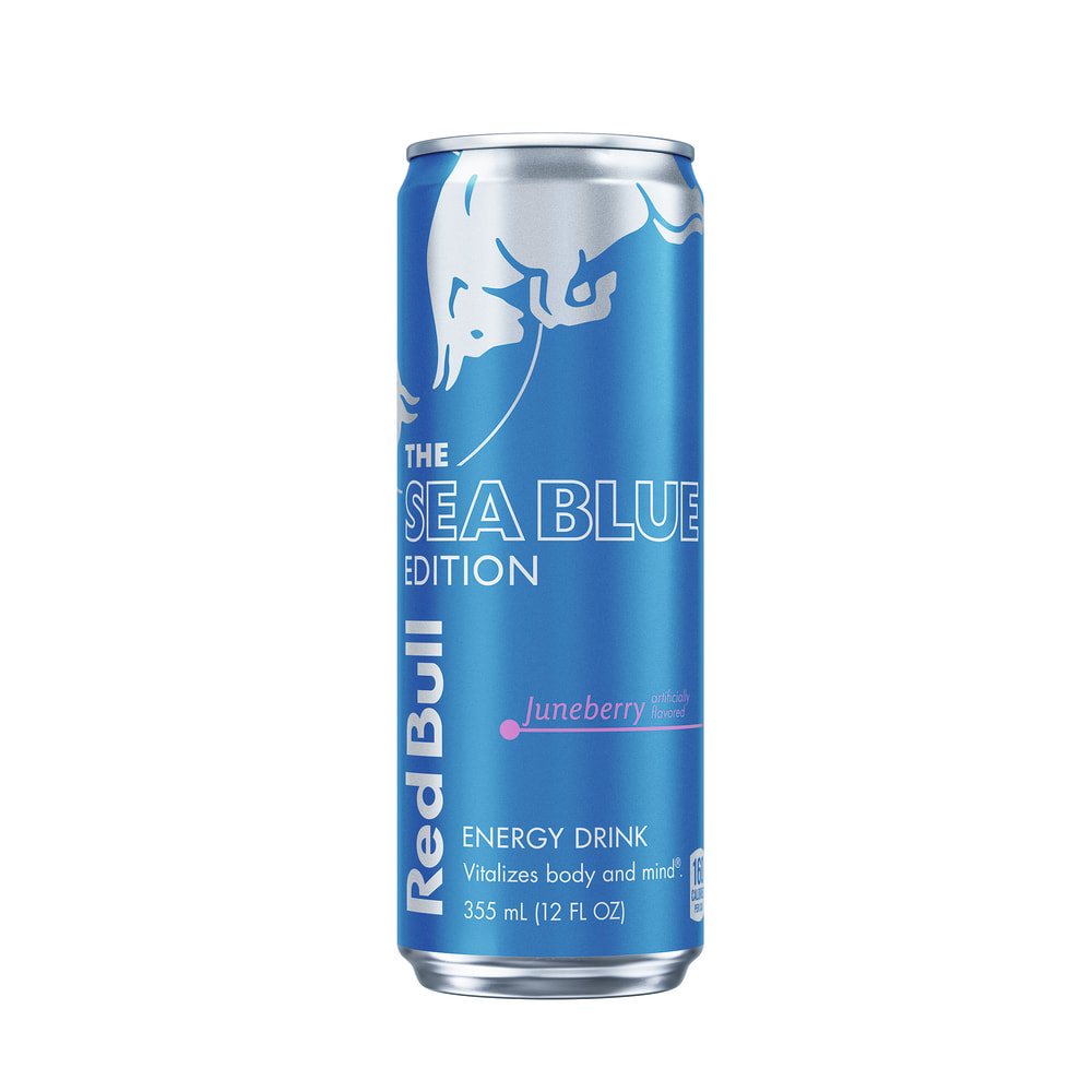 Red Bull Energy Drinks, Sea Blue Edition, 12
