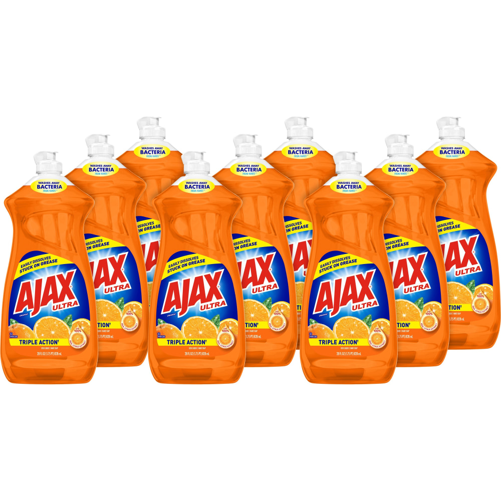 AJAX Ultra Triple Action Liquid Dish Soap, Orange