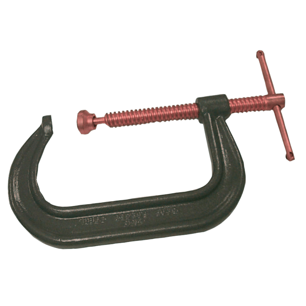 Drop Forged C-Clamp, 6-5/16 in Throat Depth, 12