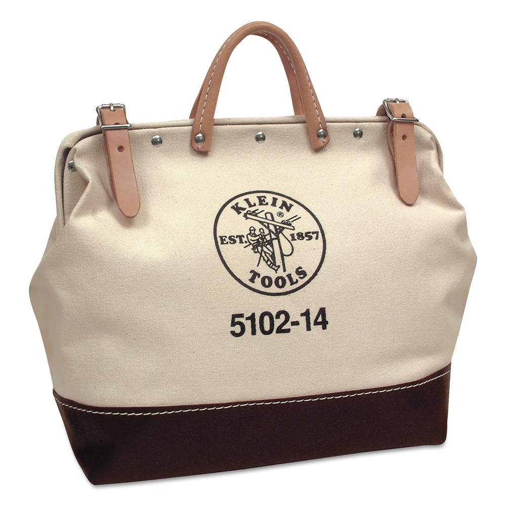 Klein Tools Canvas Tool Bag, 1 Compartment, 14