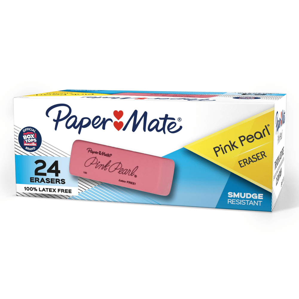 Paper Mate® Pink Pearl Erasers, Medium, Box Of