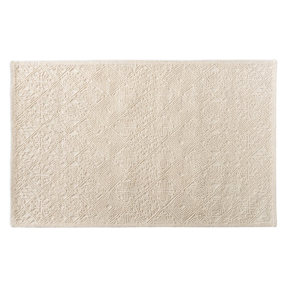 Baxton Studio Meltem Handwoven Wool Area Rug, 5-1/4&#x27;
