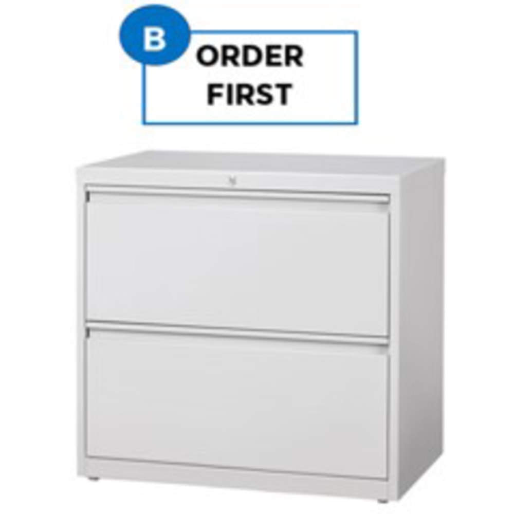 Hirsh 30" Wide 2-Drawer Metal Lateral File Cabinet,