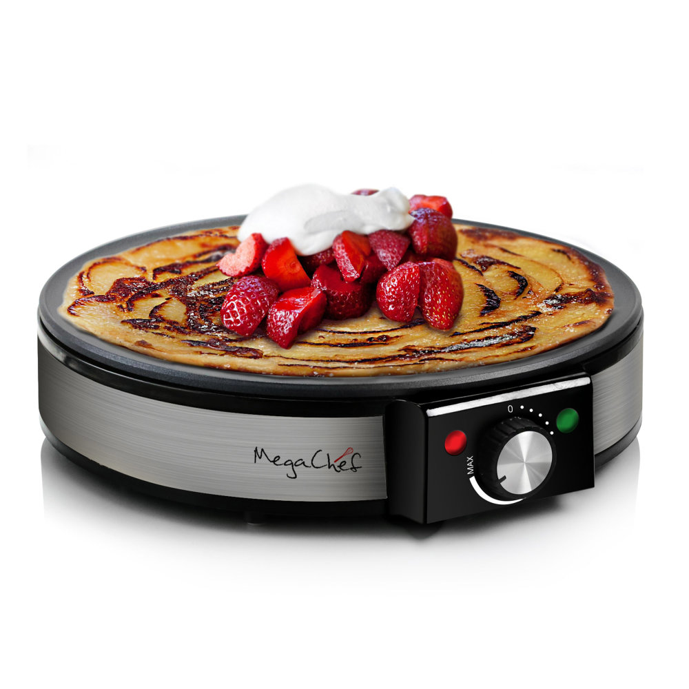 MegaChef Crepe And Pancake Maker, Black