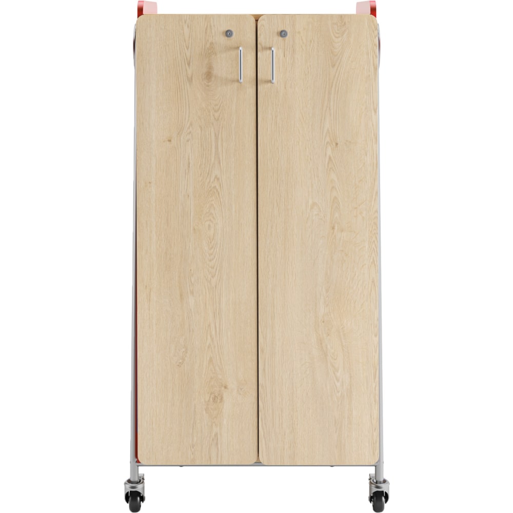 Safco® Whiffle Double-Column 4-Shelf Rolling Storage Cart,