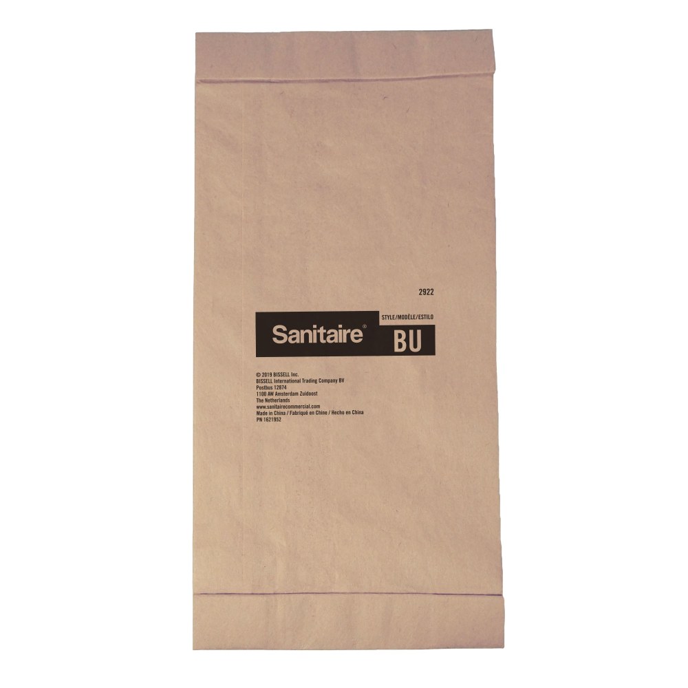 Sanitaire BU Synthetic Vacuum Bags, 3-Quart, Brown, Pack