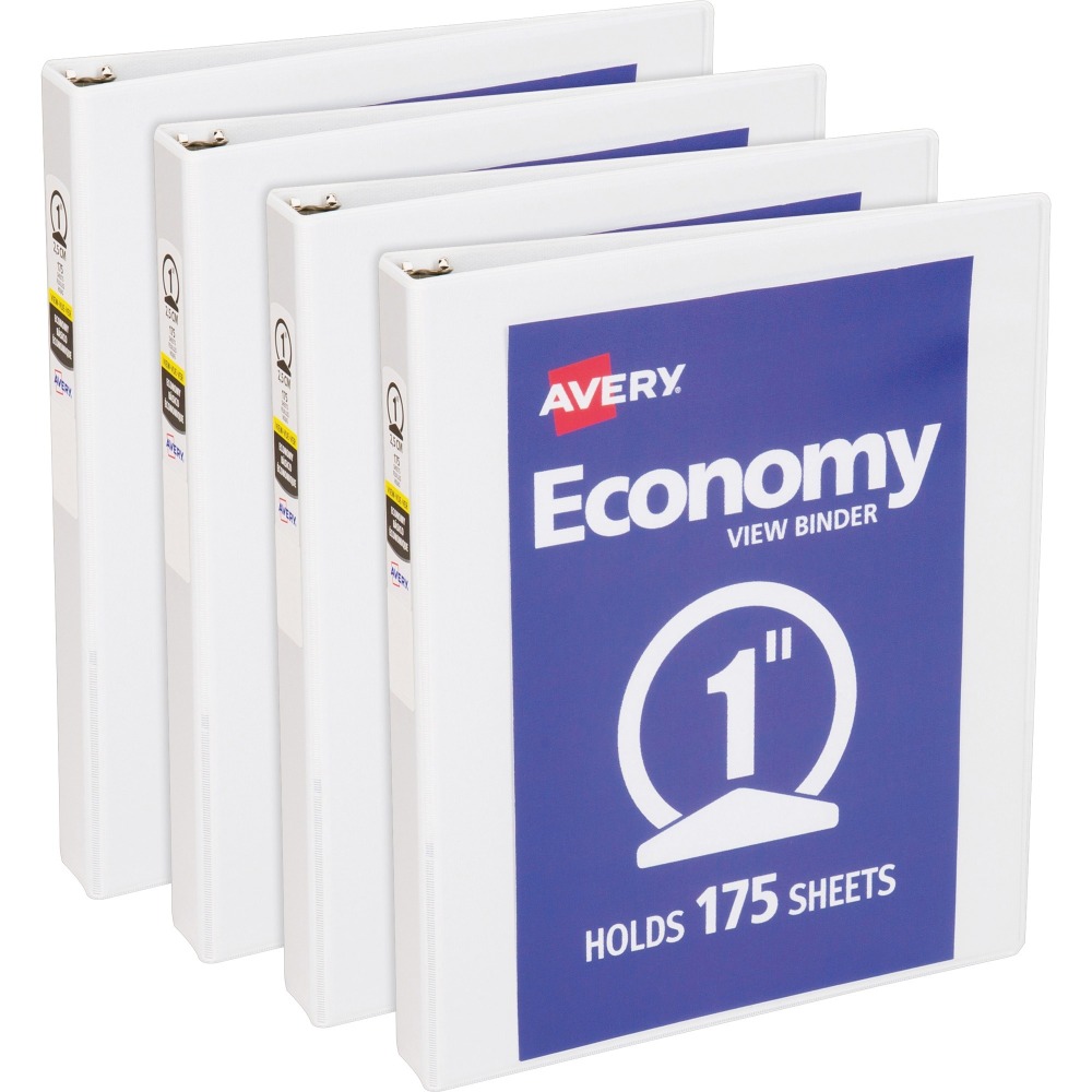 Avery® Economy View Binder, 1" Ring, 8 1/2"