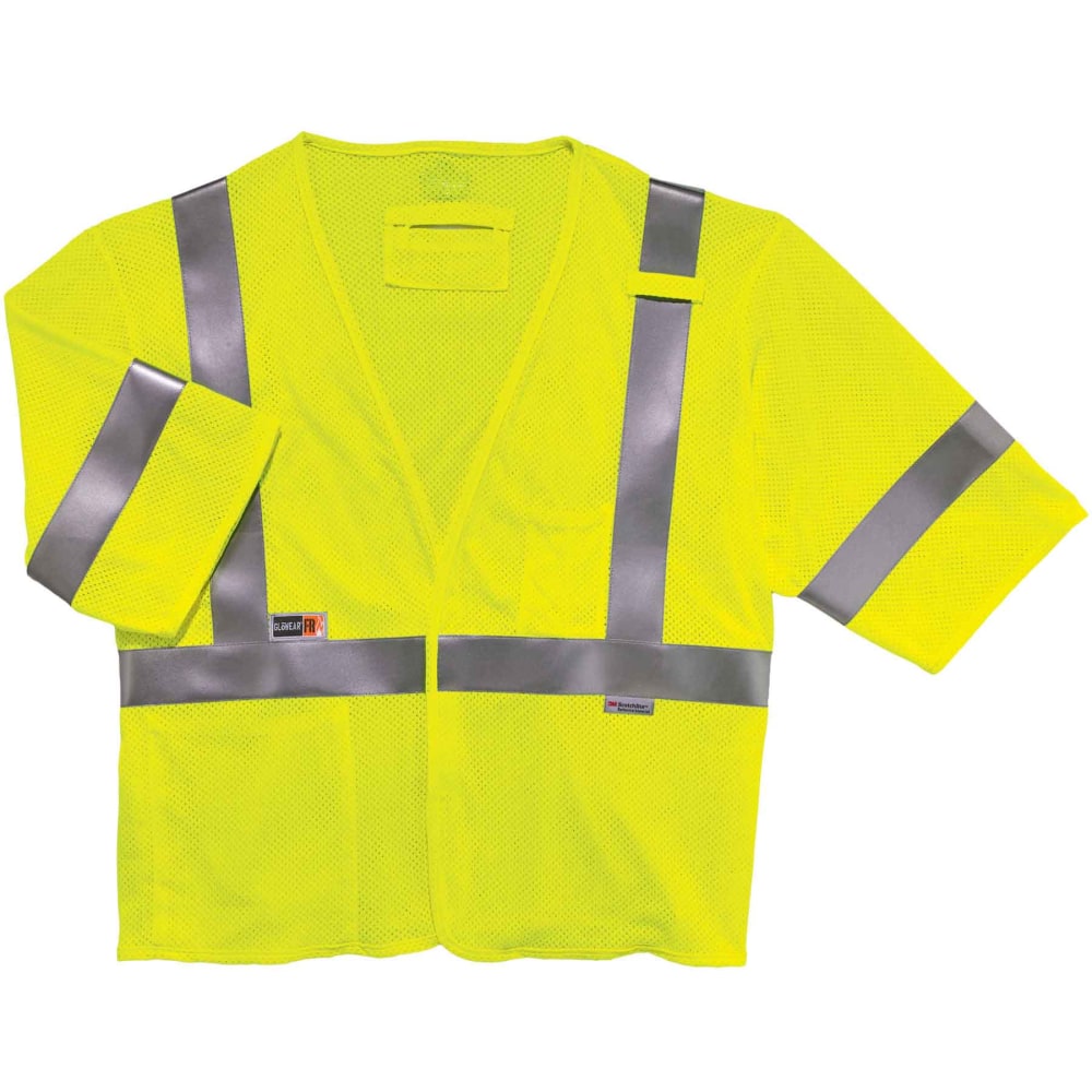Ergodyne GloWear Flame-Resistant Hi-Vis Safety Vest, Type-R Class
