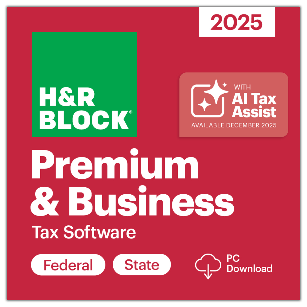 H&R Block Premium & Business Tax Software, 2025,