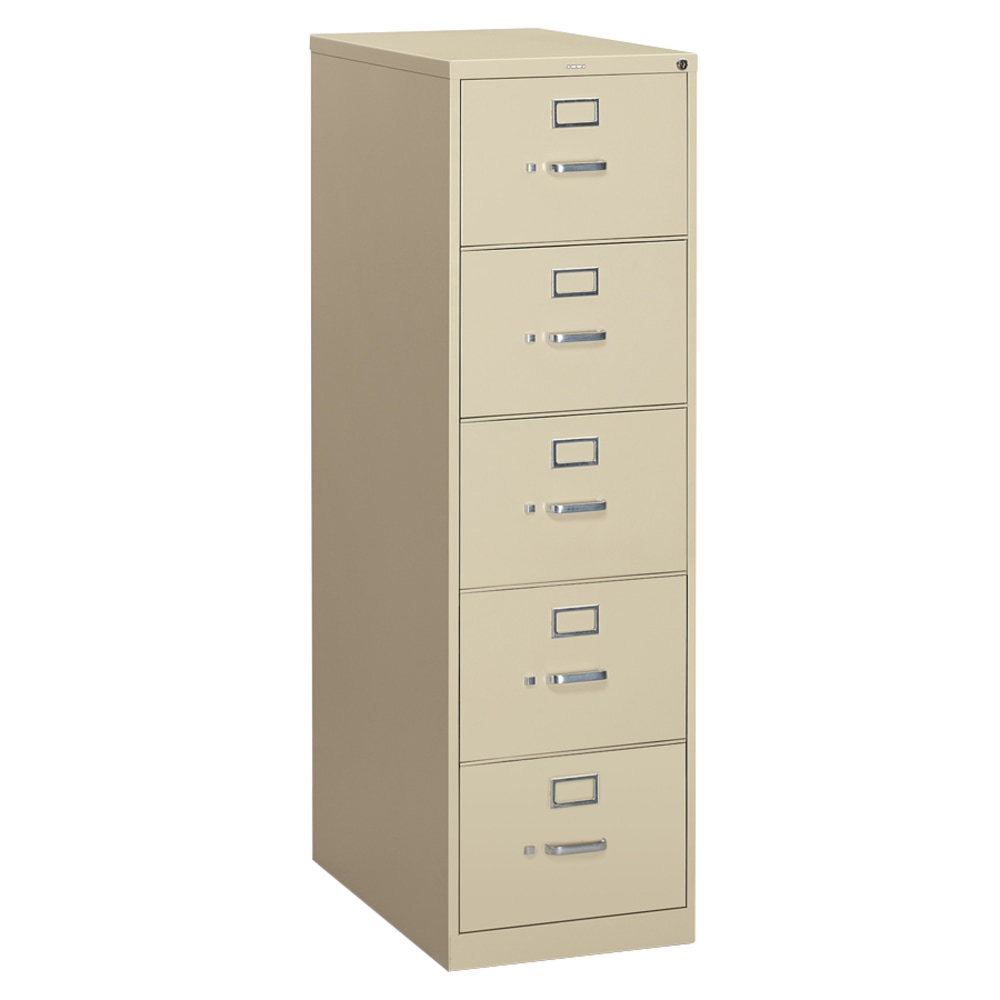 HON® 310 26-1/2"D Vertical 5-Drawer Letter-Size File