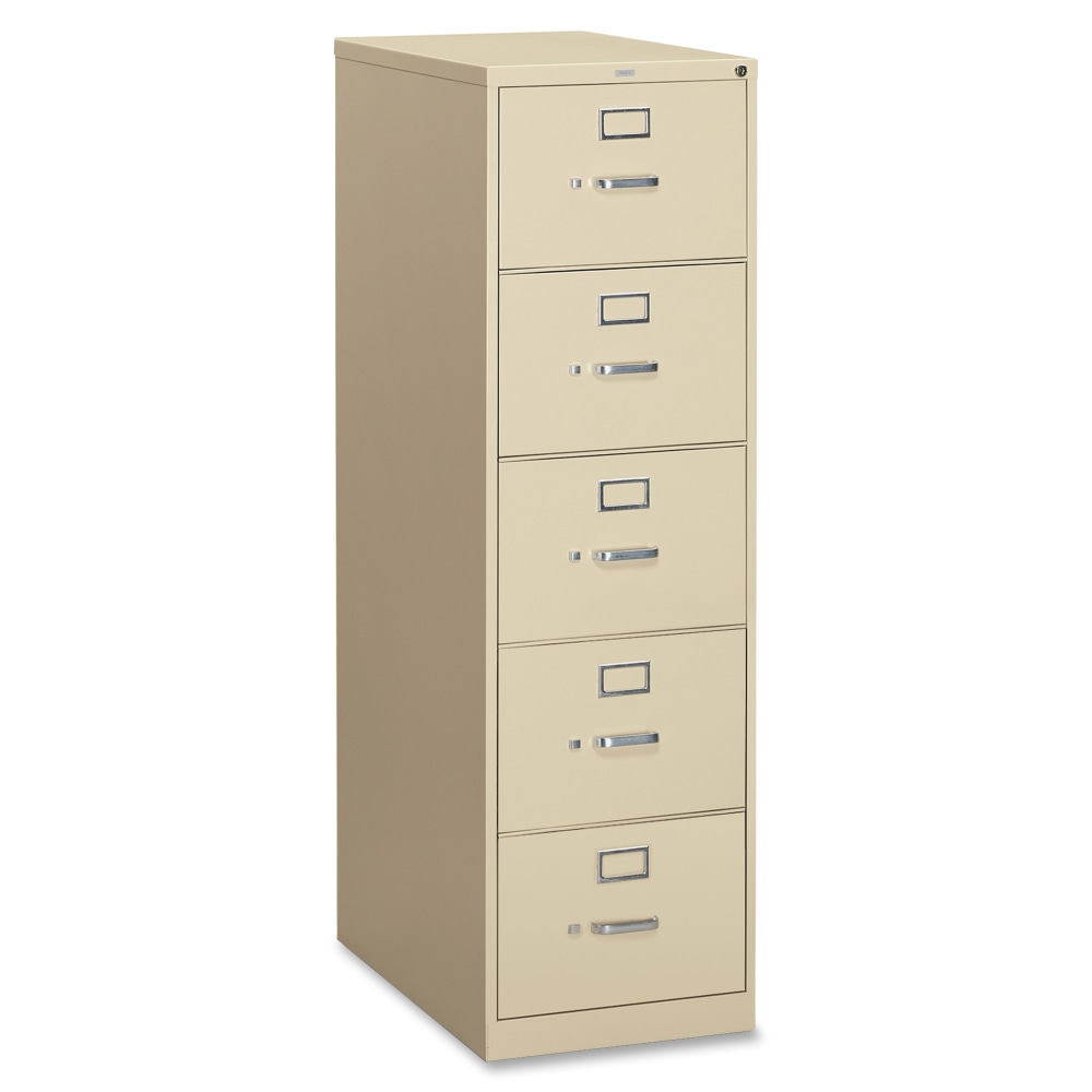 HON® 310 26-1/2"D Vertical 5-Drawer Legal-Size File Cabinet,