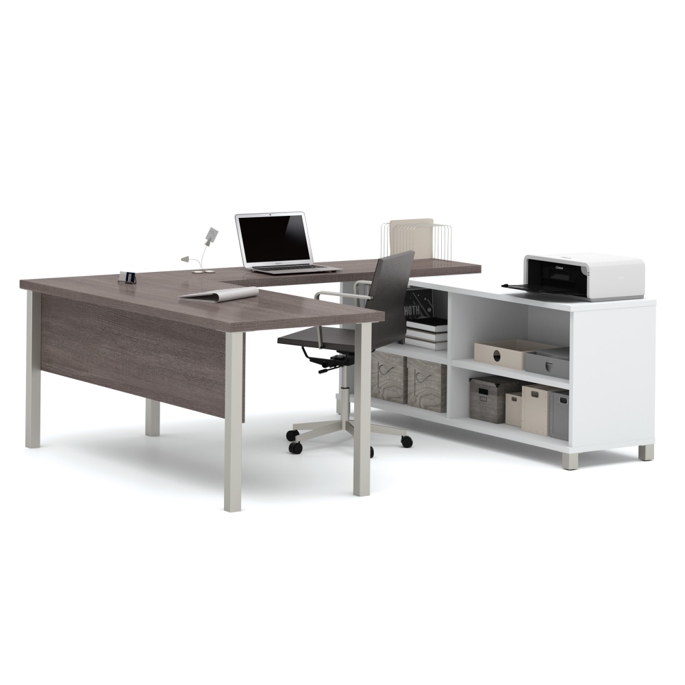 Bestar Pro-Linea 72"W U-Shaped Executive Computer Desk With