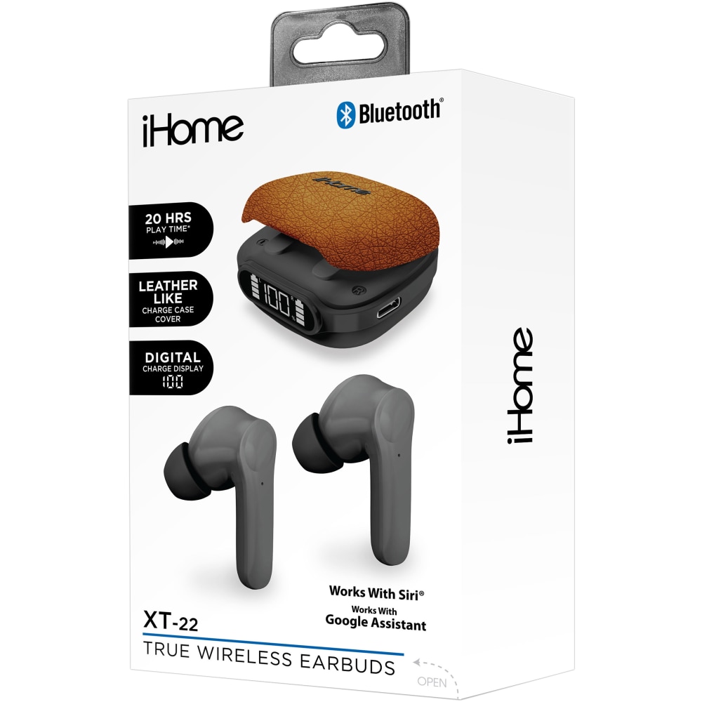 Bytech iHome XT-22 True Wireless Bluetooth In-Ear Earbuds,