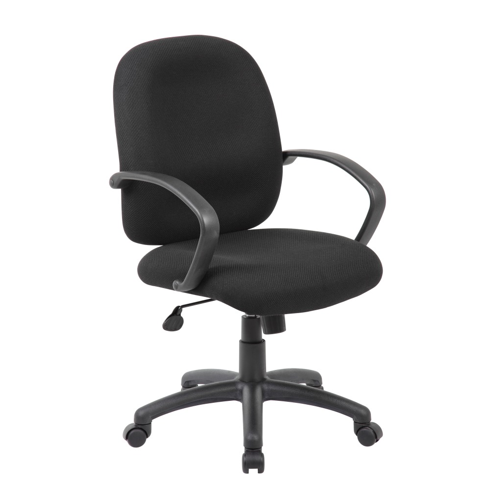 Boss Office Products Ergonomic Budget Tweed Mid-Back Task