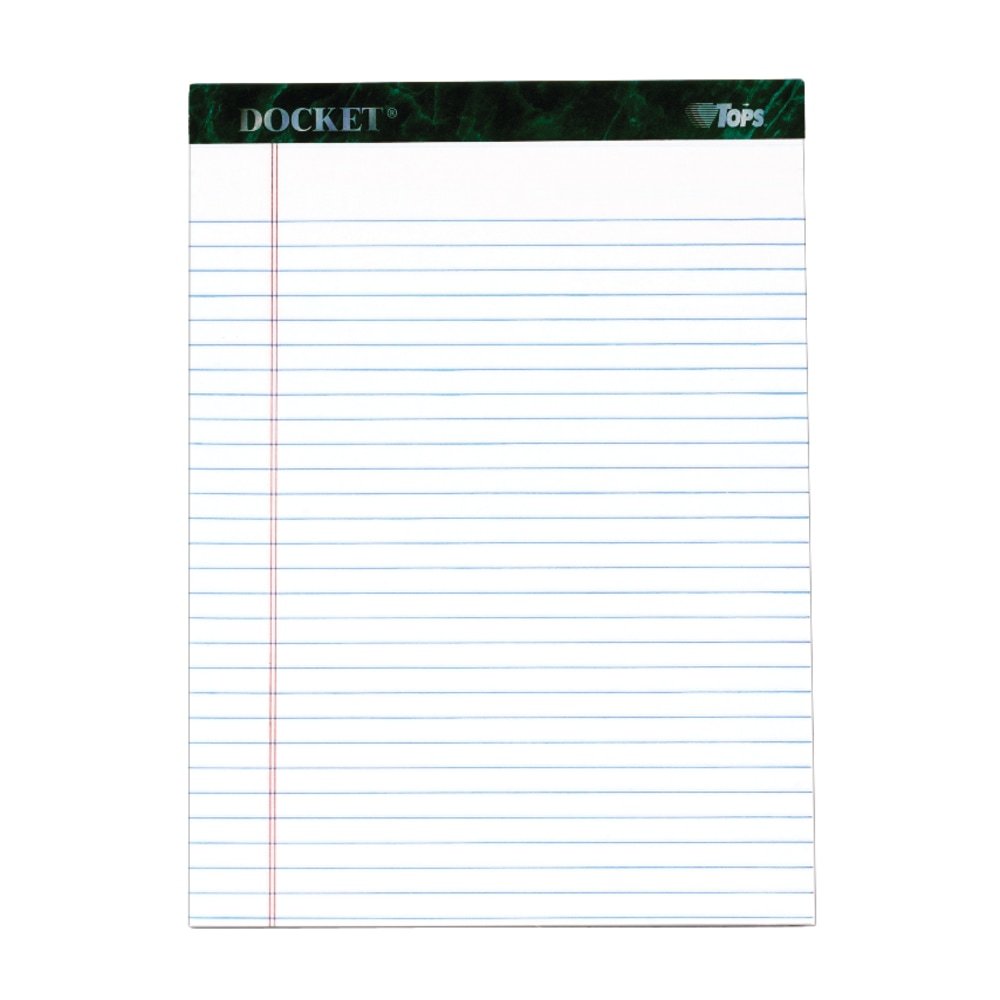TOPS™ Docket™ Writing Pad, 8 1/2" x 11