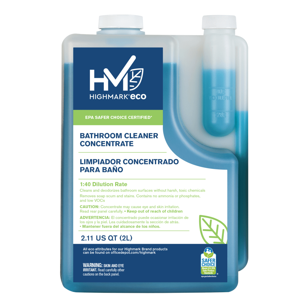 Highmark® ECO Liquid Bathroom Cleaner Concentrate, 2 Liters