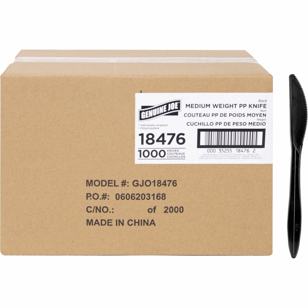 Genuine Joe Medium-weight Individually Wrapped Knives - Knife
